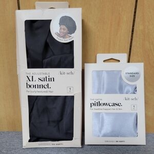 Satin Pillowcase and XL Satin Bonnet